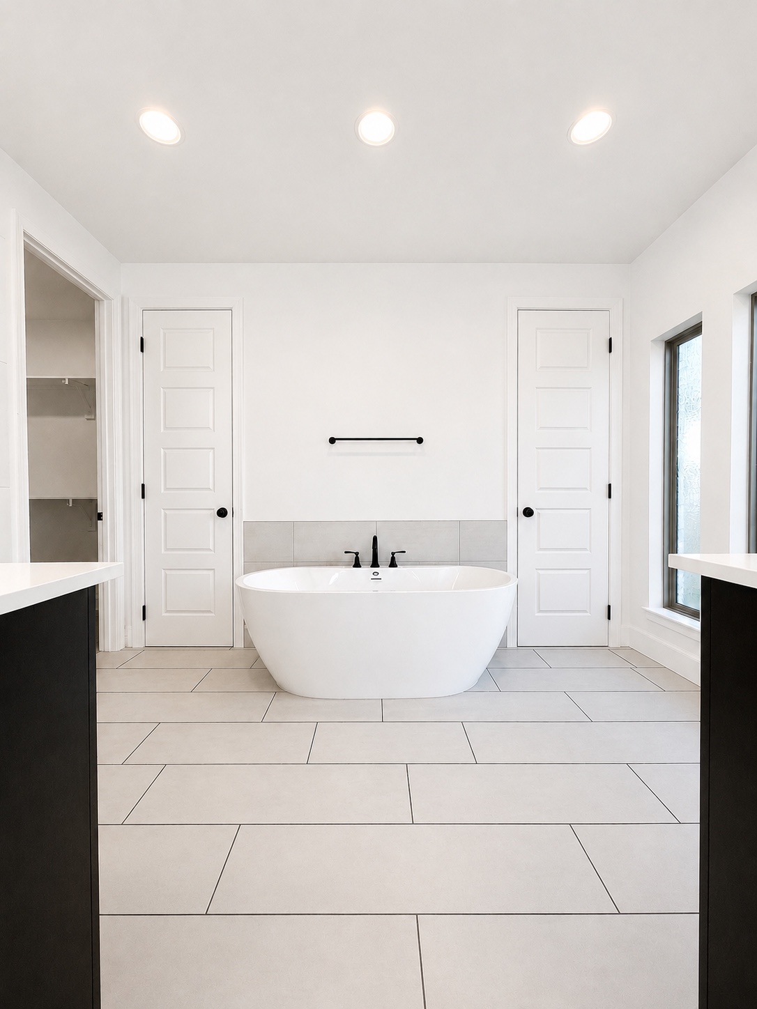 Modern white bathroom
